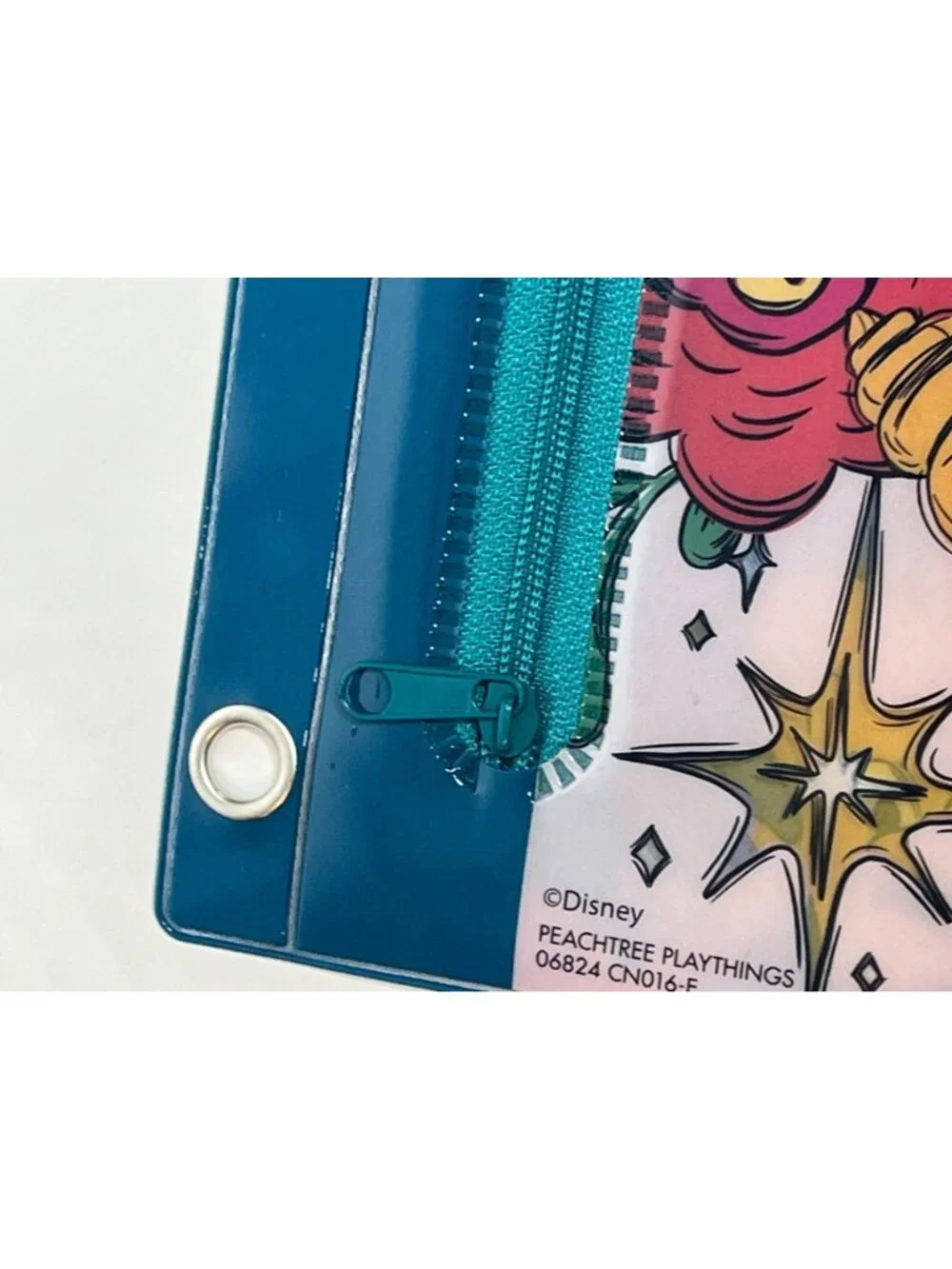 Disney Princess Ariel Tiana Pencil Pouch Binder Case NWT